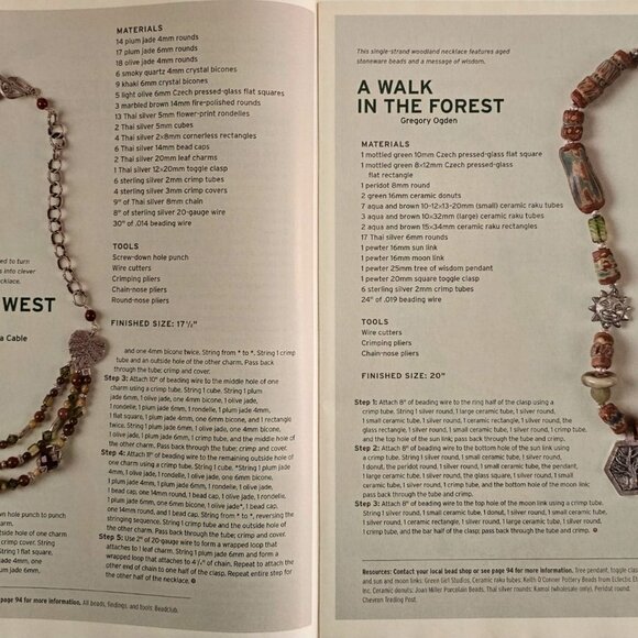 Stringing Magazine Fall 2007 100 Ideas For Making Fabulous Fall Jewelry - Picture 6 of 16